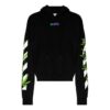 Sudadera con capucha oversize Weed Arrows «Negro, blanco y verde»