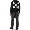 Sudadera con capucha Paint Arrow Slim «Negro Blanco»