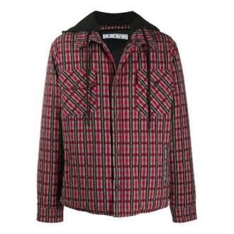Sudadera con capucha para hombre a cuadros