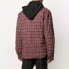 Sudadera con capucha para hombre a cuadros