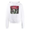 Sudadera con capucha para hombre Caravaggio Painting Over, blanca y negra, FW20, con logotipo