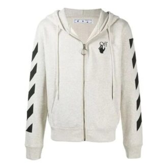 Sudadera con capucha para hombre color crema