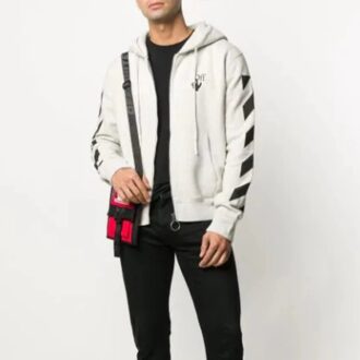 Sudadera con capucha para hombre color crema
