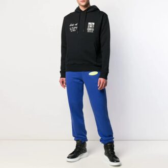 Sudadera con capucha para hombre SS19 Virgil Abloh Mona Lisa, color negro