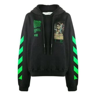 Sudadera con capucha Pascal Painting Over «Negro/Multicolor»