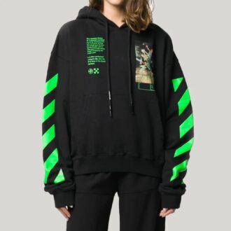 Sudadera con capucha Pascal Painting Over «Negro/Multicolor»