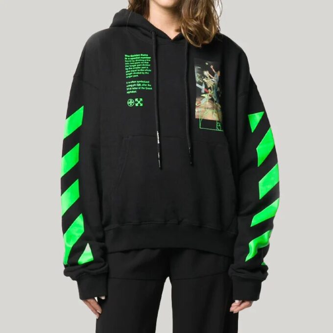 Sudadera con capucha Pascal Painting Over «Negro/Multicolor»