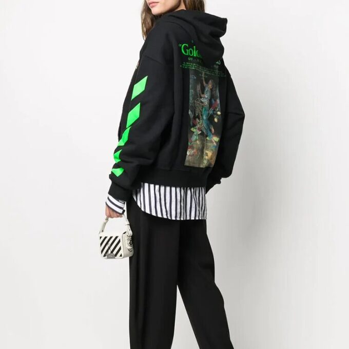 Sudadera con capucha Pascal Painting Over «Negro/Multicolor»