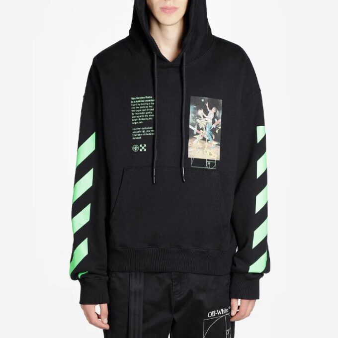 Sudadera con capucha Pascal Painting Over «Negro/Multicolor»