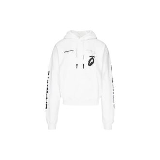 Sudadera con capucha Split Arrows para hombre, color blanco
