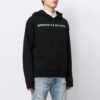 Sudadera con capucha SS21 x Something & Associates Crossover Alphabet con estampado, negra