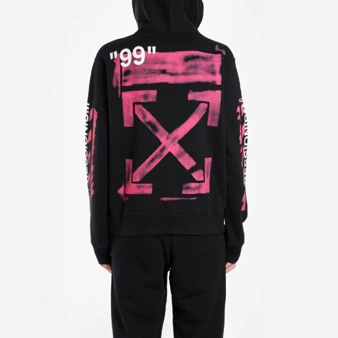 Sudadera con capucha Stencil Arrow «Negro»