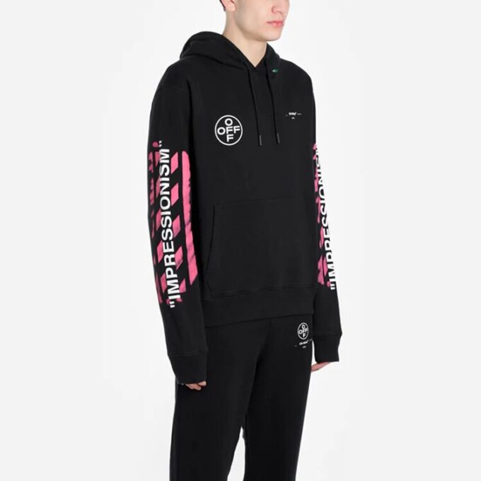 Sudadera con capucha Stencil Arrow «Negro»