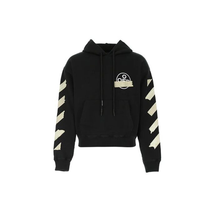 Sudadera con capucha Tape Arrows Over «Negro/Beige»