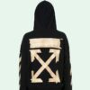 Sudadera con capucha Tape Arrows Over «Negro/Beige»