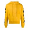 Sudadera con capucha y aplique de flecha para hombre, amarilla