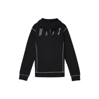 Sudadera con capucha y apliques OFF Unisex Negro