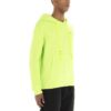 Sudadera con capucha y bolsillo canguro con bordado de flecha para hombre, verde