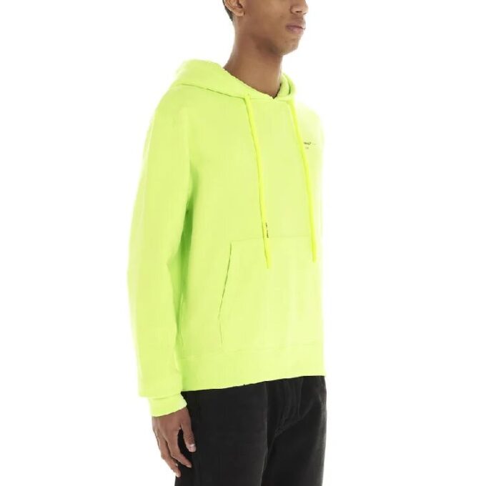 Sudadera con capucha y bolsillo canguro con bordado de flecha para hombre, verde