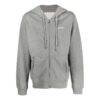 Sudadera con capucha y cordón con estampado gráfico «Gris»
