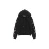 Sudadera con capucha y cremallera Caravaggio Square Slim «Negro/Multicolor»