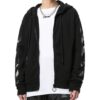 Sudadera con capucha y cremallera Caravaggio Square Slim «Negro/Multicolor»