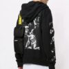 Sudadera con capucha y cremallera Caravaggio Square Slim «Negro/Multicolor»