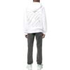 Sudadera con capucha y cremallera con estampado diagonal