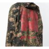 Sudadera con capucha y cremallera con estampado MONALISA para hombre, camuflaje
