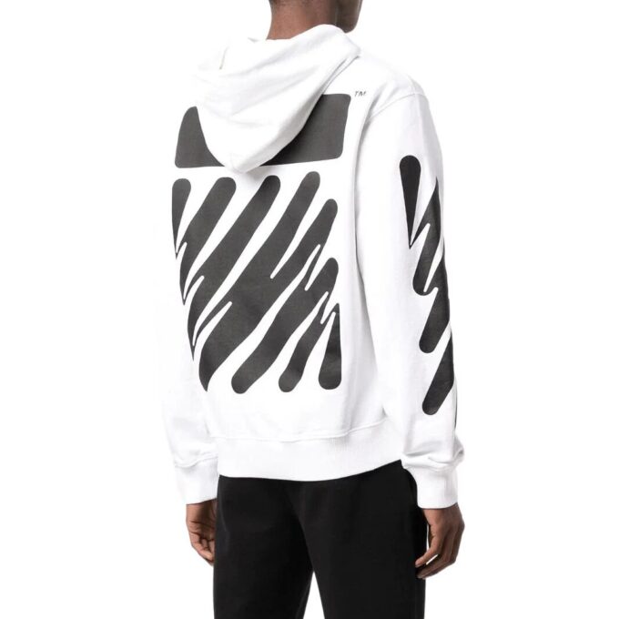 Sudadera con capucha y cremallera con estampado Wave Diag
