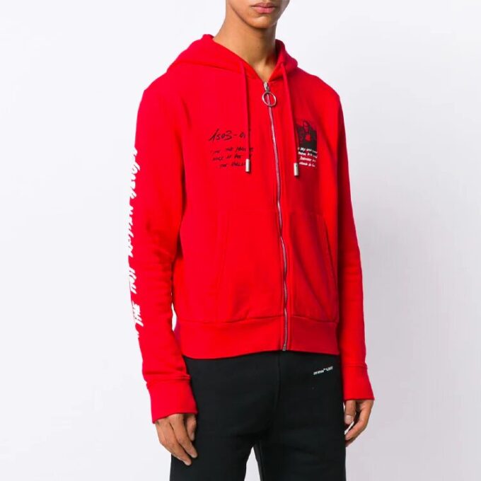 Sudadera con capucha y cremallera Mona Lisa «Roja»
