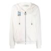 Sudadera con capucha y cremallera Off-White, manga larga, versión Ordinary, blanco cremoso