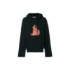Sudadera con capucha y cremallera trasera Diag Fire