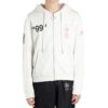 Sudadera con capucha y cremallera Virgil Abloh para hombre, color blanco