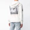 Sudadera con capucha y cremallera Virgil Abloh para hombre, color blanco