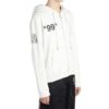 Sudadera con capucha y cremallera Virgil Abloh para hombre, color blanco