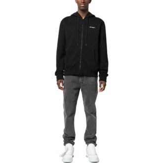 Sudadera con capucha y cremallera Wave Diag-Stripe