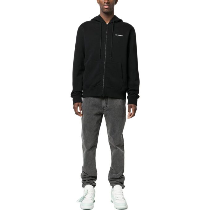 Sudadera con capucha y cremallera Wave Diag-Stripe