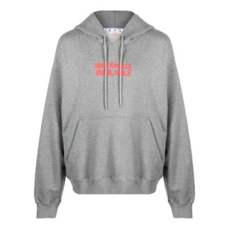 Sudadera con capucha y eslogan «Gris»