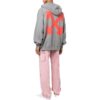 Sudadera con capucha y eslogan «Gris»