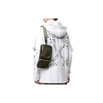 Sudadera con capucha y estampado Airport Tape SS20 para hombre, color blanco