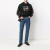 Sudadera con capucha y estampado Caravaggio SS21 «Negro Rojo»