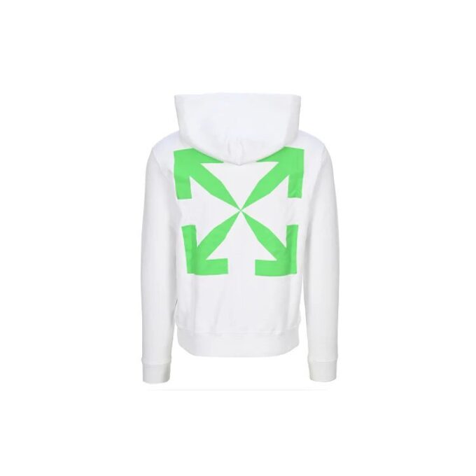 Sudadera con capucha y estampado de flechas para hombre, color blanco