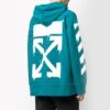 Sudadera con capucha y estampado de flechas y gotas de agua para hombre, azul océano