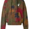 Sudadera con capucha y estampado de hojas