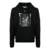 Sudadera con capucha y estampado de Pascal para hombre, color negro