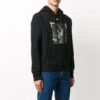 Sudadera con capucha y estampado de Pascal para hombre, color negro
