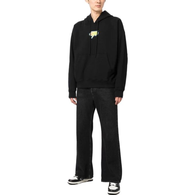 Sudadera con capucha y estampado de truenos