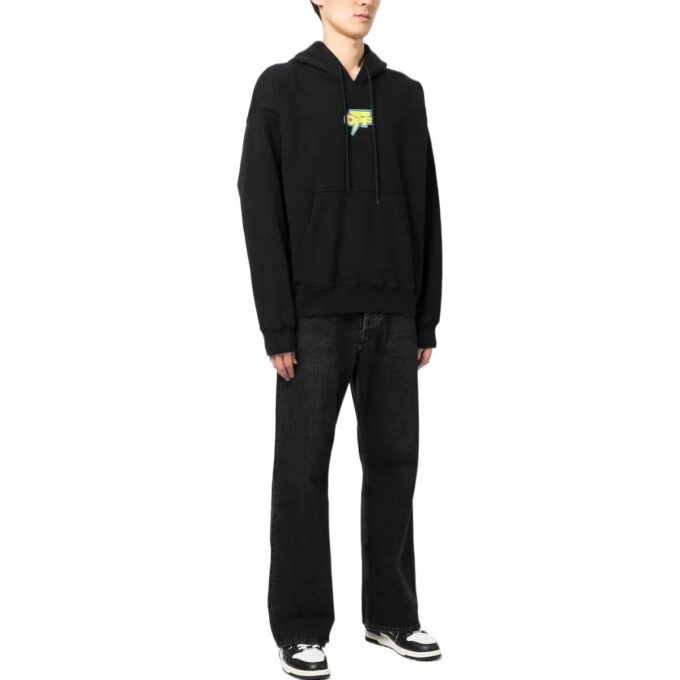 Sudadera con capucha y estampado de truenos