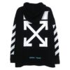 Sudadera con capucha y flechas «Negro-Blanco»